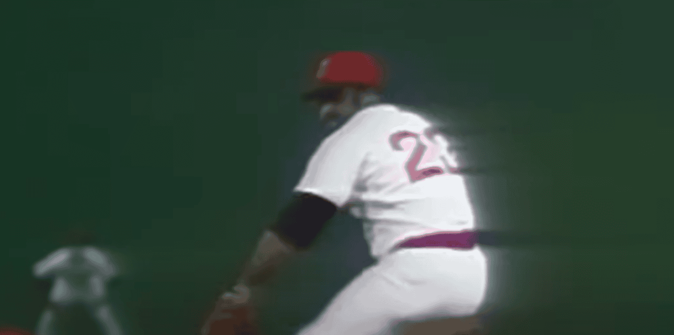 Luis Tiant in action, showcasing his unique pitching style from 1964-1982.